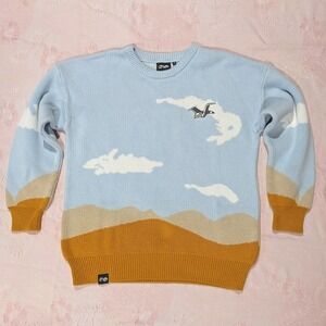 Lovejoy Pebble Brain Marvelous View Cloud Jumper Sweater Medium Pullover Merch
